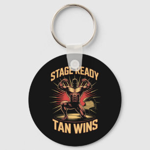 Tanning Bed Stage Ready Bodybuilders Fitness Men T Key Ring