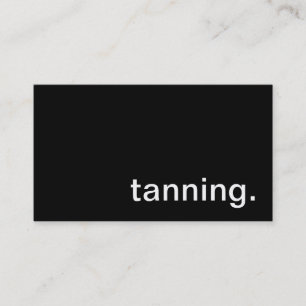 Tanning Business Card