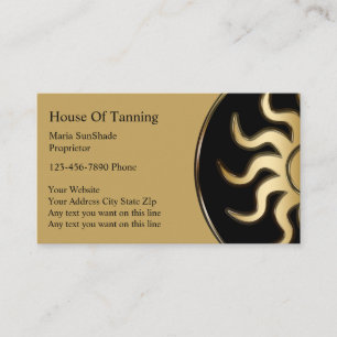 Tanning Business Cards