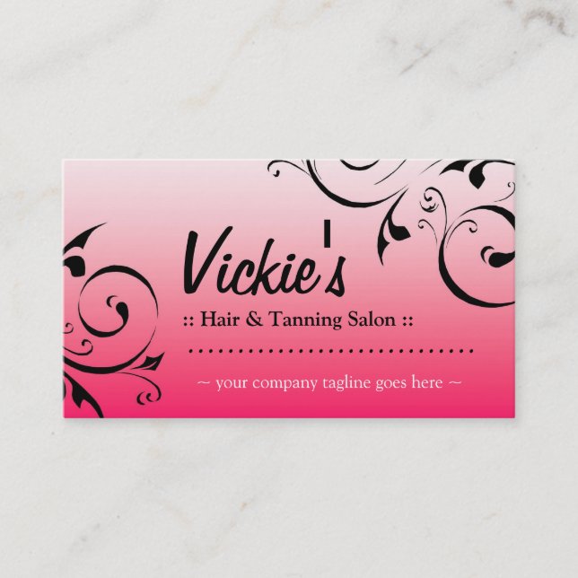 Tanning Salon Business Card (Front)