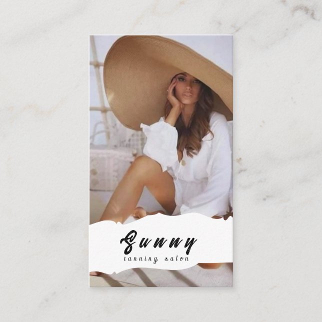 Tanning Salon Business Card (Front)