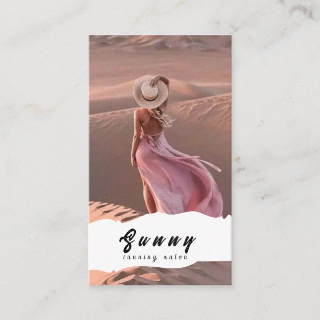 Tanning Salon Business Card (Front)