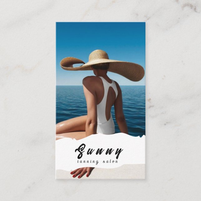 Tanning Salon Business Card (Front)
