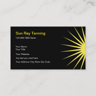 Tanning Salon Business Cards