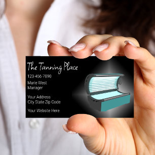 Tanning Salon Modern Business Cards