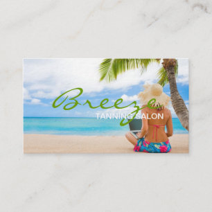Tanning Salon Spa Business Card