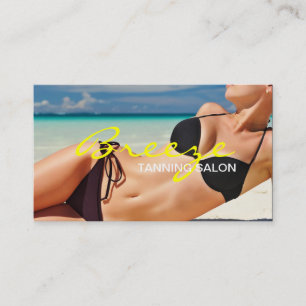 Tanning Salon Spa Business Card