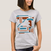 Tannish Rust Turquoise Beige Southwest Art-inspire
