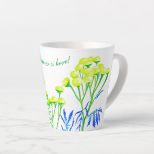Tansy on a Small Latte Mug