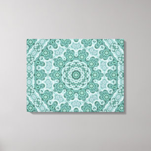 Tantalising in teal canvas print