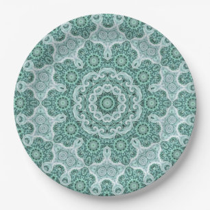 Tantalising in teal paper plate