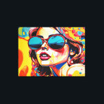 "Tantalising Pop Art-ique" Stretched Canvas Print<br><div class="desc">This design is named "Tantalising Pop Art-ique" for a reason! It's vibrant colours and pop art style is as tantalising as they come! Created by BLaZeD TreZuRs especially for Zazzle, you cannot find this design anywhere else! So, if you want to add "PoP" to any space, you cannot go wrong...</div>
