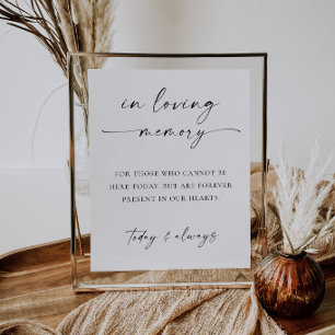 TANYA In Loving Memory Sign for Weddings