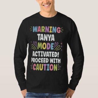 TANYA Personalised Name Funny Cute Custom TANYA Na T-Shirt