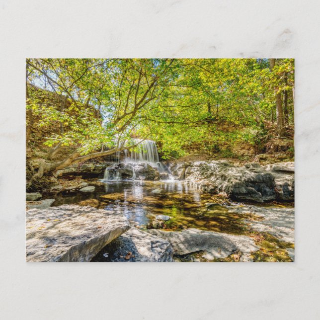 Tanyard Creek Waterfall In The Fall Postcard (Front)
