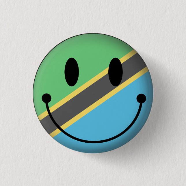 Tanzania 3 Cm Round Badge (Front)