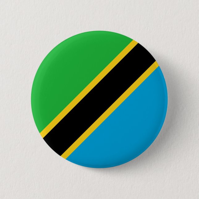 Tanzania 6 Cm Round Badge (Front)