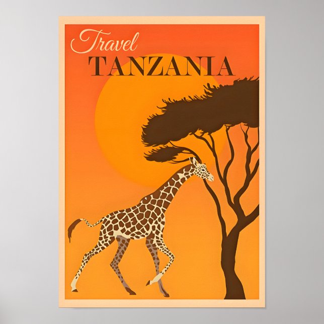 Tanzania-Africa Travel Poster (Front)