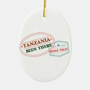 Tanzania Been There Done That Ceramic Tree Decoration