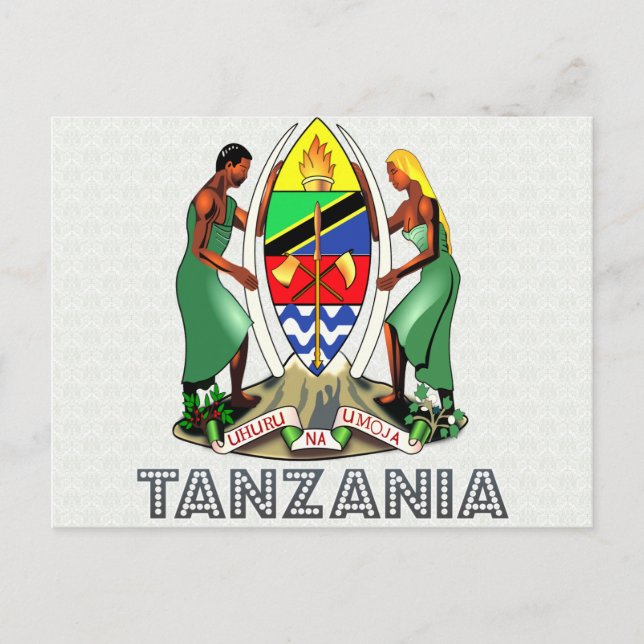 Tanzania Coat of Arms Postcard (Front)