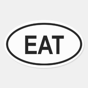 Tanzania "EAT" Oval Sticker