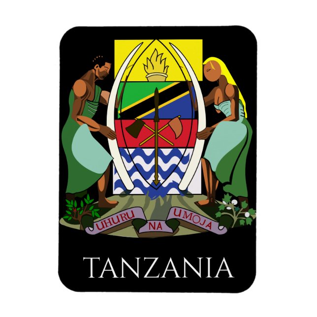 tanzania emblem magnet (Vertical)