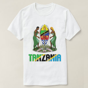 Tanzania Flag and Coat Of Arms Patriotic T-Shirt