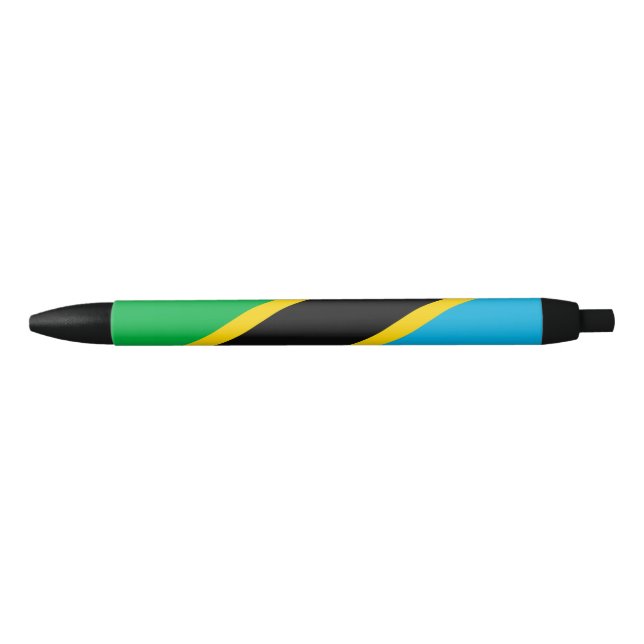 Tanzania flag black ink pen (Front)