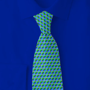 Tanzania Flag Brick Pattern Tie