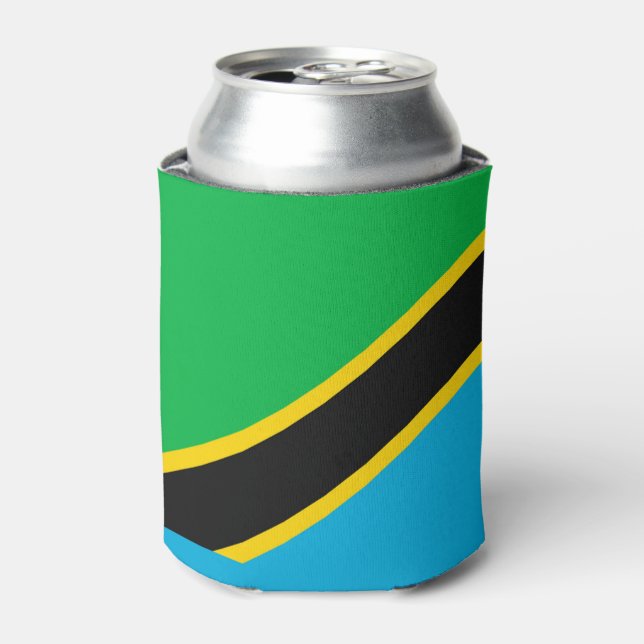 Tanzania flag can cooler (Can Front)