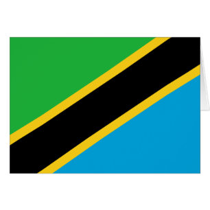 Tanzania Flag Card