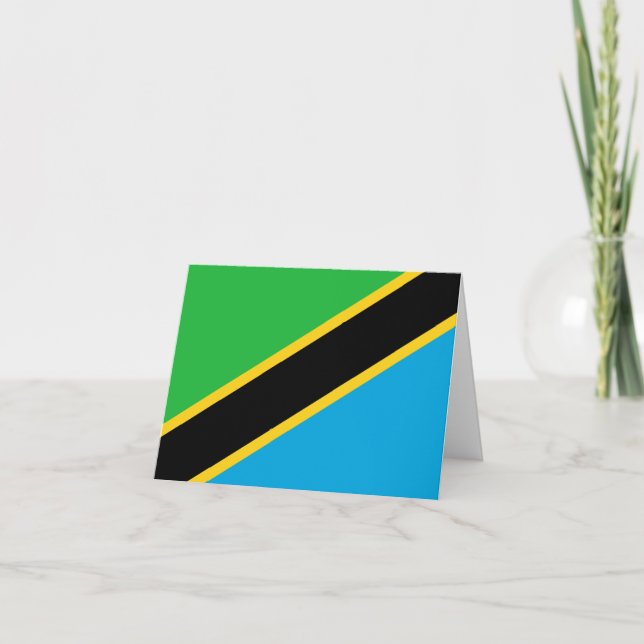 Tanzania Flag Card (Front)