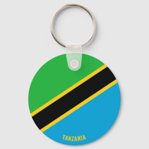 Tanzania Flag Charming Patriotic Key Ring