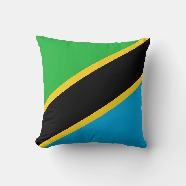 Tanzania Flag Cushion (Front)