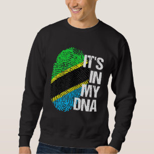 Tanzania Flag Dna Heritage Roots Pride Tee
