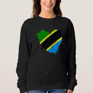 Tanzania Flag I love It is in my DNA  Tanzanians Sweatshirt