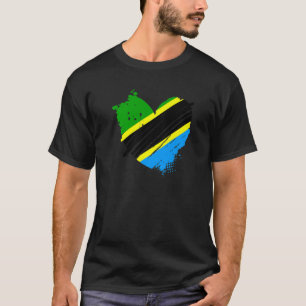 Tanzania Flag I love It is in my DNA  Tanzanians T-Shirt
