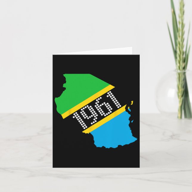 Tanzania Flag Independence Day  Card (Front)