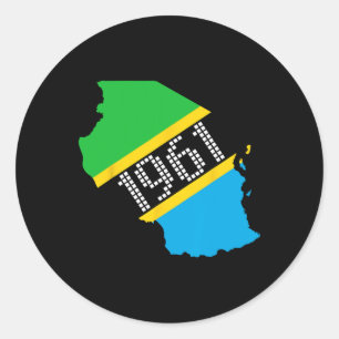 Tanzania Flag Independence Day Classic Round Sticker