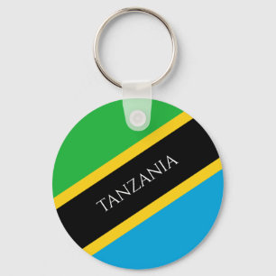 tanzania flag key ring