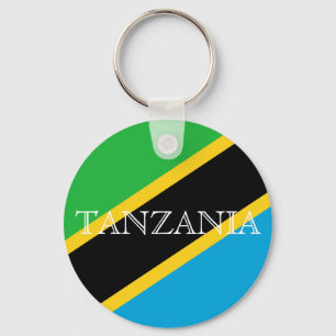 tanzania flag key ring