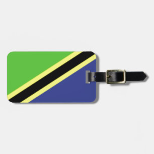 Tanzania Flag Luggage Tag