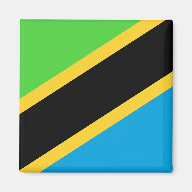 Tanzania Flag Magnet (Front)