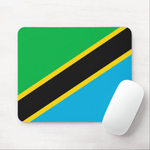 Tanzania flag mouse pad