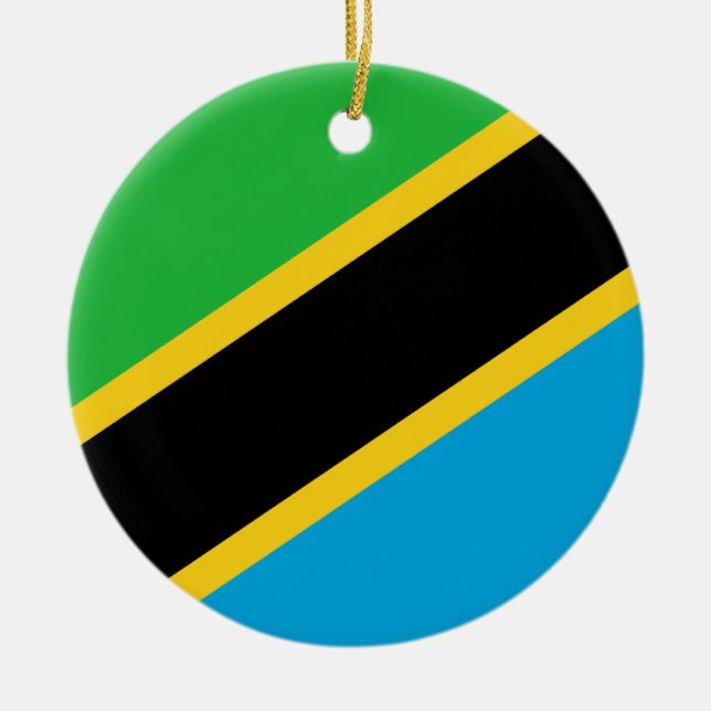 Tanzania Flag Ornament (Front)