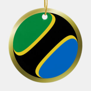 Tanzania Flag Ornament