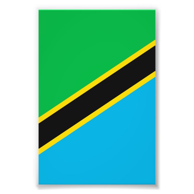 Tanzania flag photo print (Front)