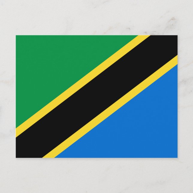 Tanzania Flag Postcard (Front)