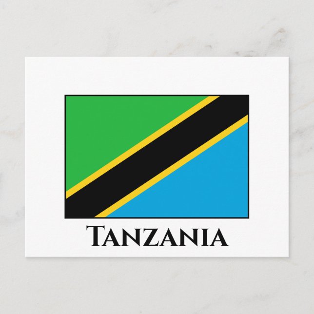 Tanzania Flag Postcard (Front)