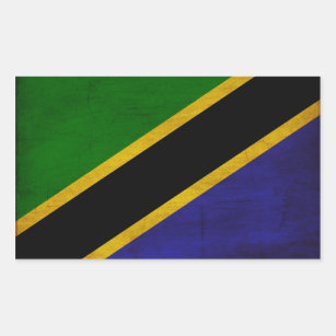 Tanzania Flag Rectangular Sticker